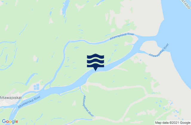 Mapa de mareas Attawapiskat, Canada