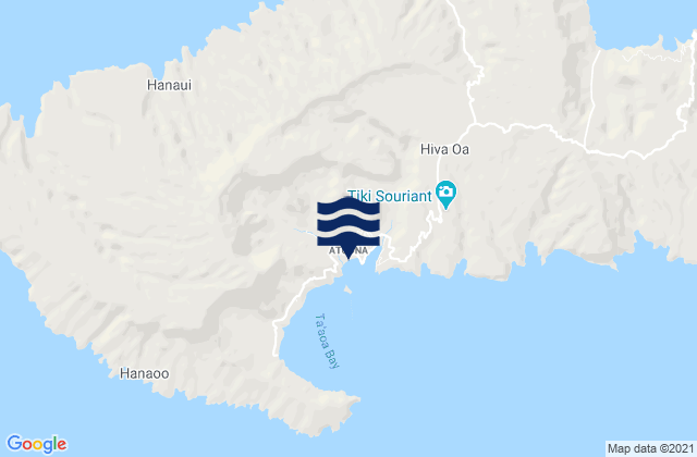 Mapa de mareas Atuona, French Polynesia
