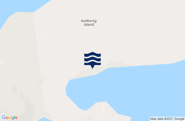 Mapa de mareas Aulitiving Island, Canada