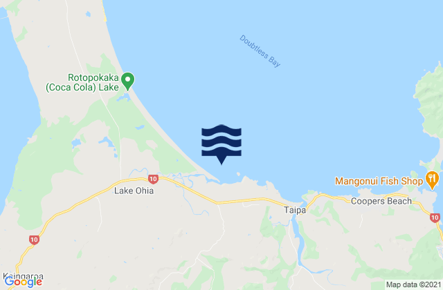 Mapa de mareas Aurere Beach, New Zealand