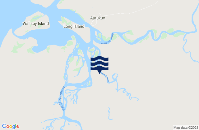 Mapa de mareas Aurukun, Australia