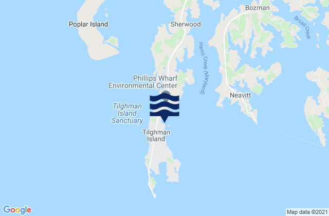 Mapa de mareas Avalon (Dogwood Harbor), United States