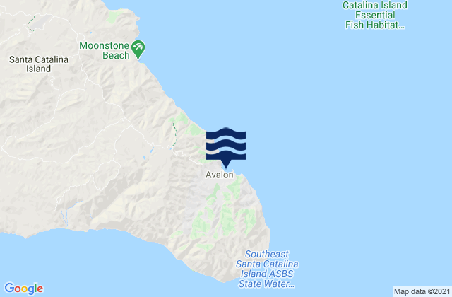 Mapa de mareas Avalon Santa Catalina Island, United States