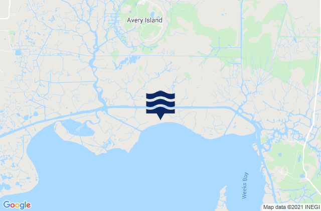 Mapa de mareas Avery Island, United States