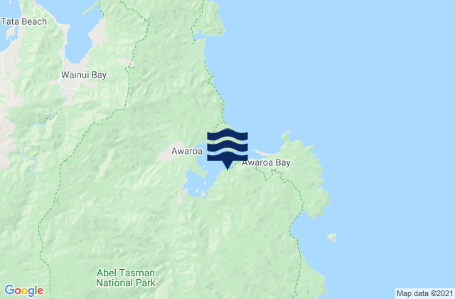 Mapa de mareas Awaroa Bay, New Zealand