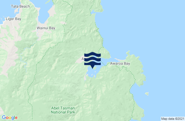 Mapa de mareas Awaroa Inlet, New Zealand