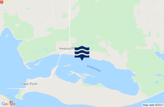 Mapa de mareas Awarua Bay, New Zealand