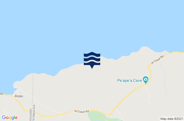Mapa de mareas A’opo, Samoa