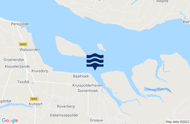 Mapa de mareas Baalhoek, Netherlands