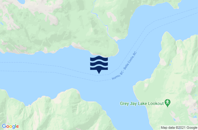 Mapa de mareas Bachelor Bay, Canada