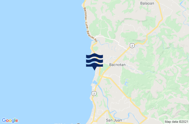 Mapa de mareas Bacnotan, Philippines