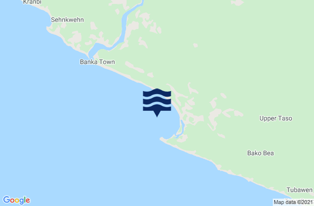 Mapa de mareas Bafu Bay, Liberia
