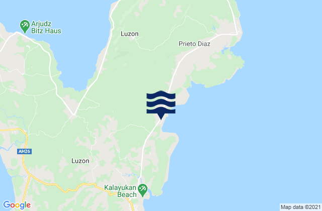 Mapa de mareas Bagacay, Philippines