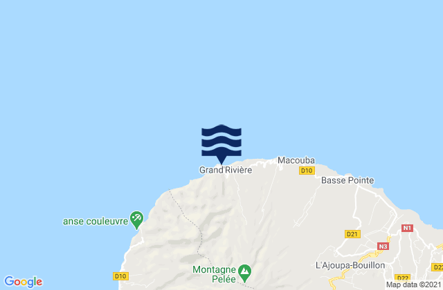 Mapa de mareas Bagasse, Martinique