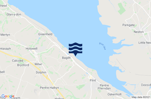 Mapa de mareas Bagillt, United Kingdom