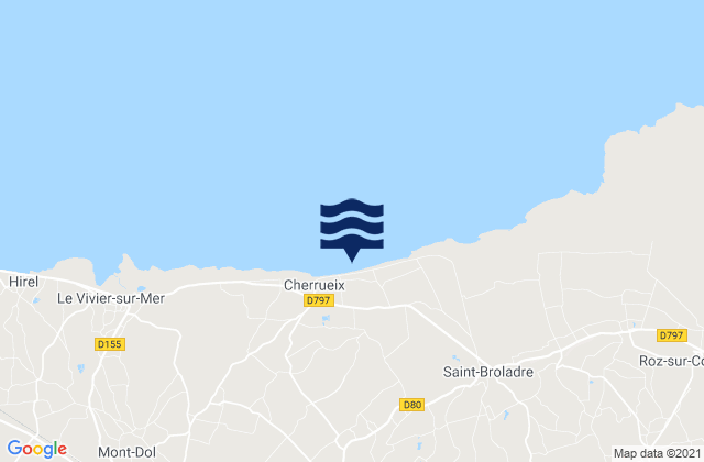 Mapa de mareas Baguer-Pican, France