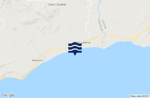 Mapa de mareas Baguia, Timor Leste