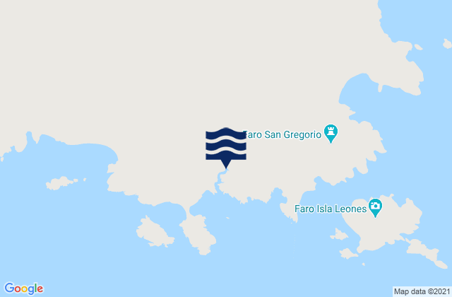 Mapa de mareas Bahia Gil (Caleta Horno), Argentina