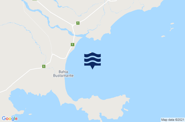 Mapa de mareas Bahía Bustamante, Argentina