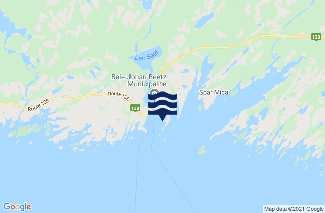 Mapa de mareas Baie Johan-Beetz, Canada