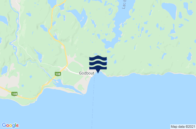 Mapa de mareas Baie de Godbout, Canada