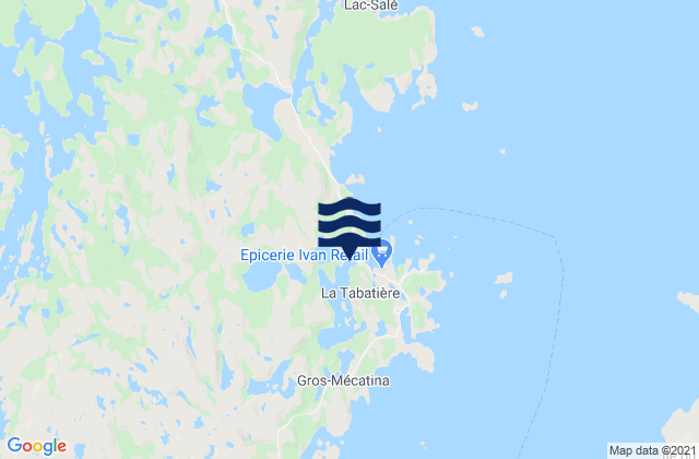 Mapa de mareas Baie de La Tabatière, Canada