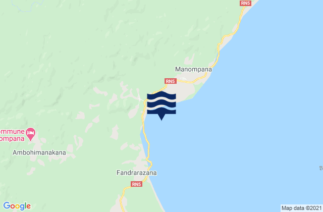 Mapa de mareas Baie de Tintingue, Madagascar