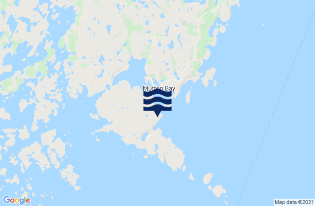 Mapa de mareas Baie des Moutons, Canada