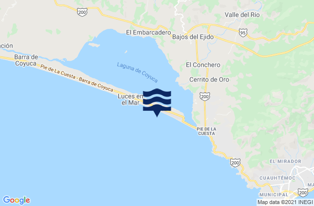 Mapa de mareas Bajos del Ejido, Mexico