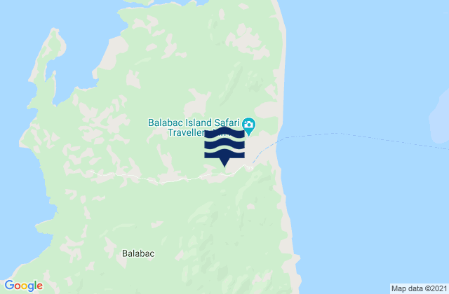 Mapa de mareas Balabac, Philippines