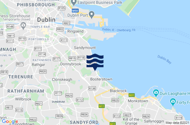 Mapa de mareas Balally, Ireland