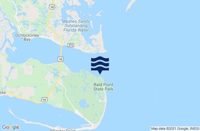 Mapa de mareas Bald Point (Ochlockonee Bay), United States