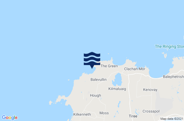 Mapa de mareas Balevullin (Tiree), United Kingdom