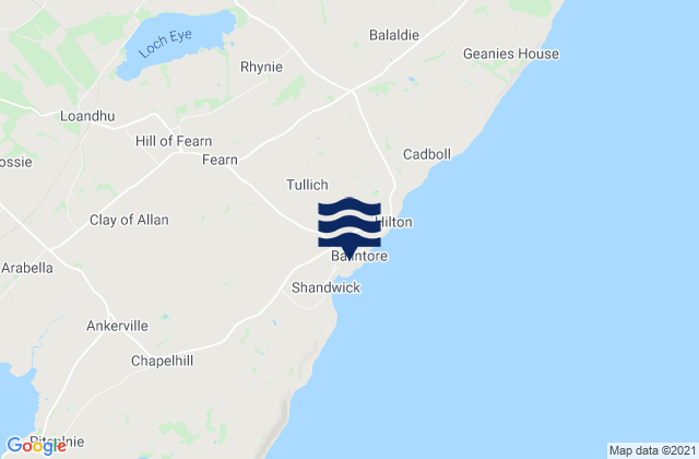 Mapa de mareas Balintore, United Kingdom