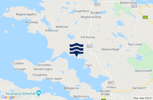 Mapa de mareas Ballinreavy Strand, Ireland