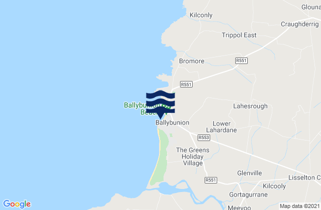 Mapa de mareas Ballybunnion, Ireland
