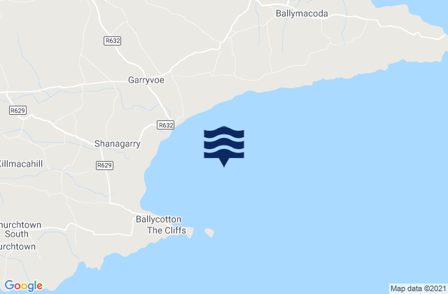 Mapa de mareas Ballycotton Bay, Ireland