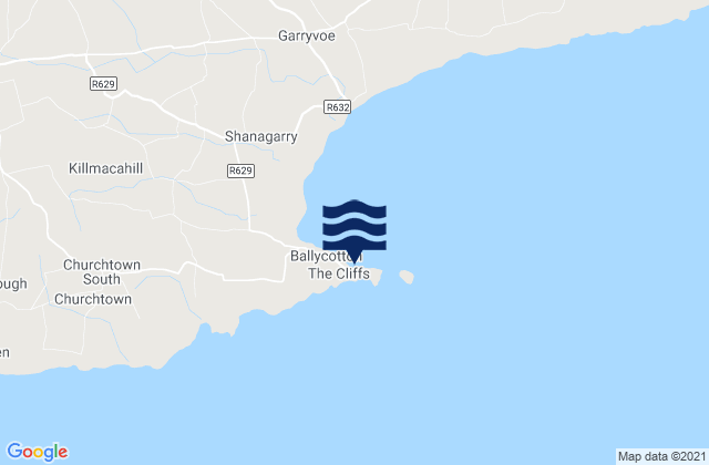 Mapa de mareas Ballycotton, Ireland