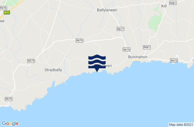Mapa de mareas Ballydowane Bay, Ireland