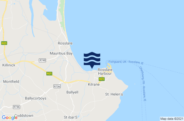 Mapa de mareas Ballygerry, Ireland