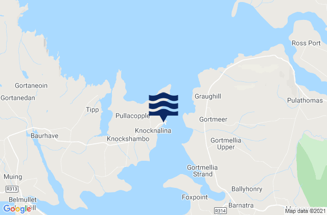 Mapa de mareas Ballyglass, Ireland