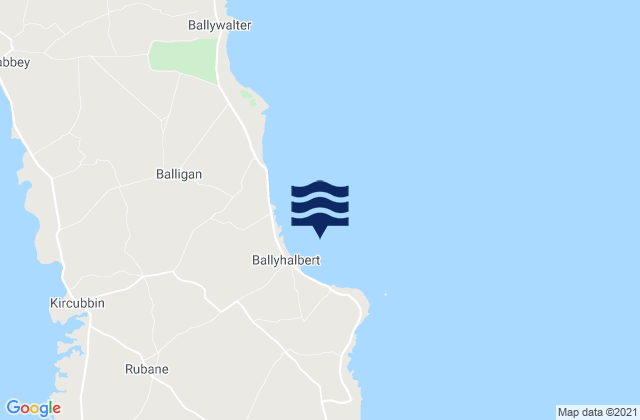 Mapa de mareas Ballyhalbert Bay, United Kingdom