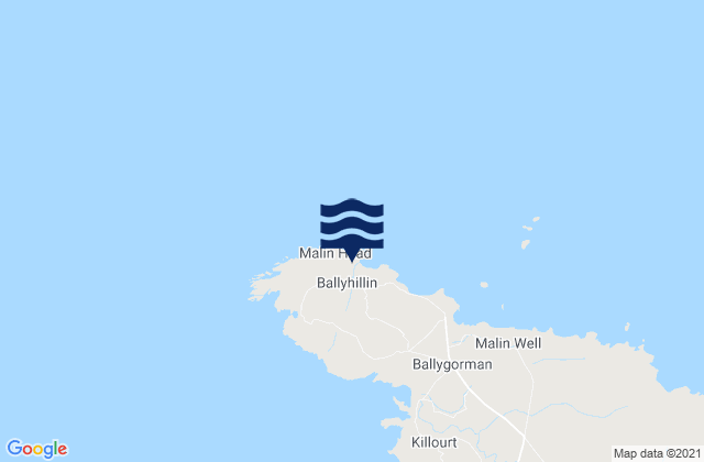 Mapa de mareas Ballyhillin, Ireland