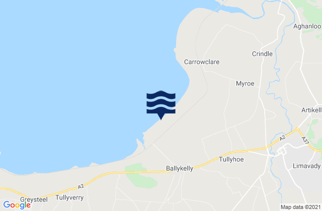 Mapa de mareas Ballykelly, United Kingdom