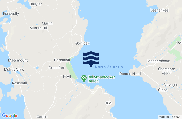 Mapa de mareas Ballymastocker Bay, Ireland