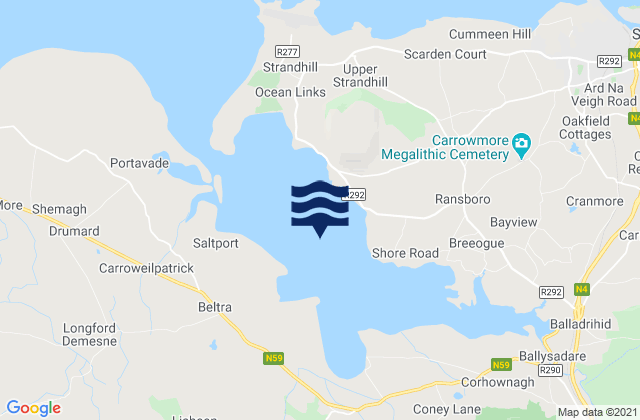 Mapa de mareas Ballysadare Bay, Ireland