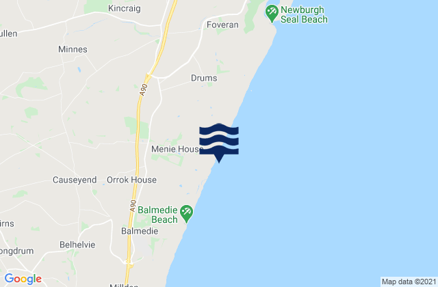 Mapa de mareas Balmedie to Newburgh, United Kingdom
