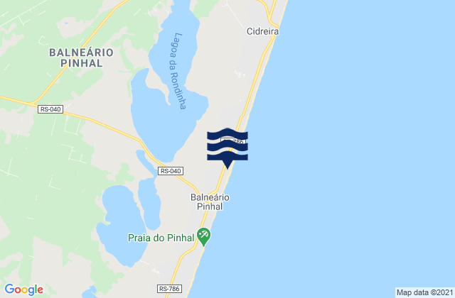 Mapa de mareas Balneário Pinhal, Brazil