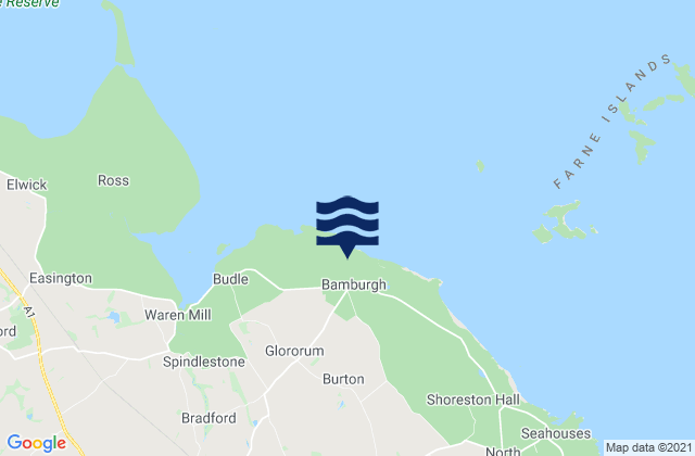 Mapa de mareas Bamburgh, United Kingdom
