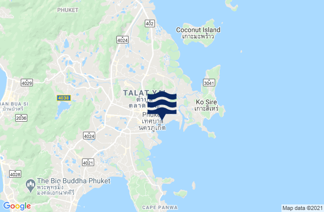 Mapa de mareas Ban Talat Nua, Thailand